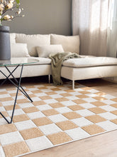 Hawaii Chess Gul Kvadrat - Indoor/Outdoor - KM Home | Mattfabriken