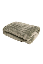 Pläd Pom Pom Grön - Pläd med lekfull struktur - KM Home | Mattfabriken