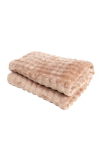 Pläd Pom Pom Karamell - Pläd med lekfull struktur - KM Home | Mattfabriken