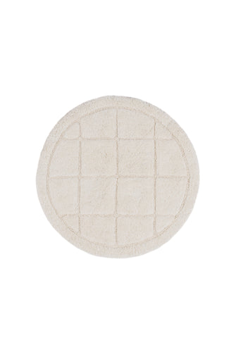 Square Creme Rund - Badrumsmatta - KM Home | Mattfabriken