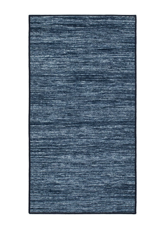 Struktur Navy - Gummerad Gångmatta - K/M Carpets | Mattfabriken