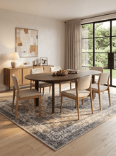 Tarfaya Medallion Natur - Tvättbar Matta - KM Home | Mattfabriken