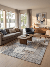 Tarfaya Patch Natur - Tvättbar Matta - KM Home | Mattfabriken