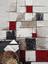 Kingston Abstrakt Röd - Modern matta - K/M Carpets | Mattfabriken