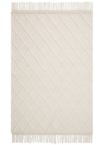 Nepal Bell Vit - Ullmatta - K/M Carpets | Mattfabriken