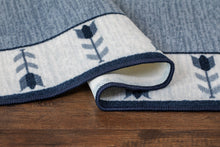 Tulpan Blå - Gummerad Matta - K/M Carpets | Mattfabriken