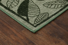 Löv Grön - Gummerad Matta - K/M Carpets | Mattfabriken