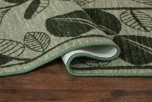 Löv Grön - Gummerad Matta - K/M Carpets | Mattfabriken