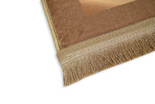 Bambu Abstrakt Taupe - Tvättbar matta
