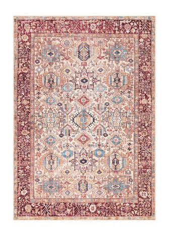 Tarfaya Tabriz Roströd - Tvättbar matta - K/M Carpets | Mattfabriken