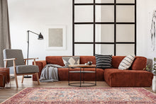 Tarfaya Tabriz Roströd - Tvättbar matta - K/M Carpets | Mattfabriken