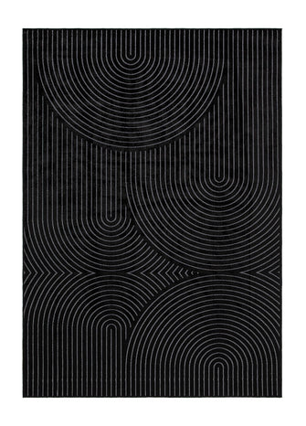 Granada Zen Black - Konstsilkesmatta - K/M Carpets | Mattfabriken