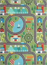 Play Road Grön - Barnmatta - K/M Carpets | Mattfabriken