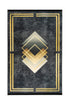 Sultan Art Svart - Tvättbar matta - K/M Carpets | Mattfabriken