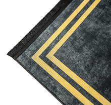 Sultan Art Svart - Tvättbar matta - K/M Carpets | Mattfabriken
