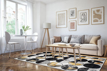Art Circle Svart/Guld - Modern Matta - K/M Carpets | Mattfabriken