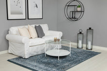 Casablanca Kashan Blå - Konstsilkesmatta - K/M Carpets | Mattfabriken