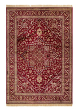 Casablanca Kashan Röd - Konstsilkesmatta - K/M Carpets | Mattfabriken