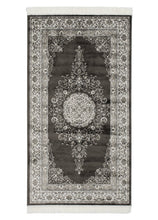 Casablanca Medallion Antracit - Konstsilkesmatta - K/M Carpets | Mattfabriken