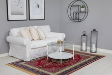 Casablanca Medallion Röd - Konstsilkesmatta - K/M Carpets | Mattfabriken