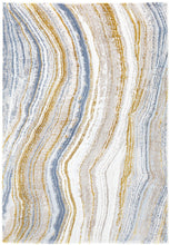 Joy Art Blå/Guld - Modern Matta - K/M Carpets | Mattfabriken