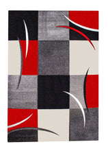 London Patch Röd - Rund Matta - K/M Carpets | Mattfabriken