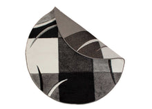 London Patch Svart - Rund Matta - K/M Carpets | Mattfabriken