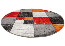 London Square Röd - Rund Matta - K/M Carpets | Mattfabriken