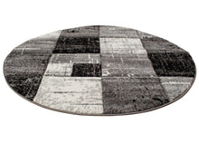 London Square Svart - Rund Matta - K/M Carpets | Mattfabriken