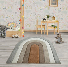 Smaragd Rainbow Grå/Beige - Barnmatta - K/M Carpets | Mattfabriken