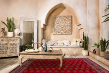 Teheran Lahori Röd - Tvättbar matta - Viskoslook - K/M Carpets | Mattfabriken