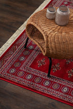 Teheran Lahori Röd - Tvättbar matta - Viskoslook - K/M Carpets | Mattfabriken