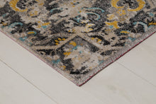 Tibet Medallion Grå/Gul - Flatvävd matta - K/M Carpets | Mattfabriken