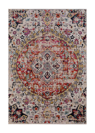 Tibet Medallion Multi - Flatvävd matta - K/M Carpets | Mattfabriken