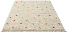 Woolly Shaggy Dots Multi - Ryamatta med fransar - K/M Carpets | Mattfabriken