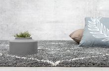 Woolly Shaggy Romb Grå - Ryamatta med fransar - K/M Carpets | Mattfabriken