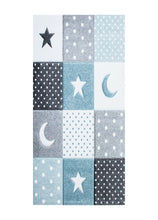 Atlas Star Turkos - Rund Barnmatta - K/M Carpets | Mattfabriken