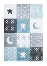 Atlas Star Turkos - Rund Barnmatta - K/M Carpets | Mattfabriken